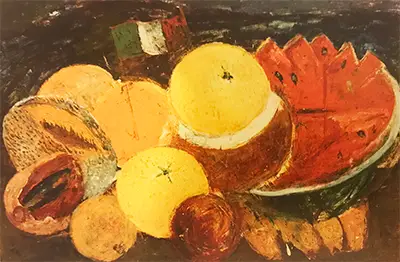 Nature morte au drapeau Frida Kahlo